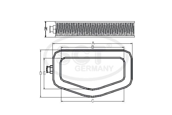 SCT GERMANY Ilmansuodatin SB 582